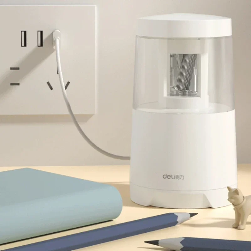 Electric Pencil Sharpener Usb - Электрическая точилка для карандашей Deli с