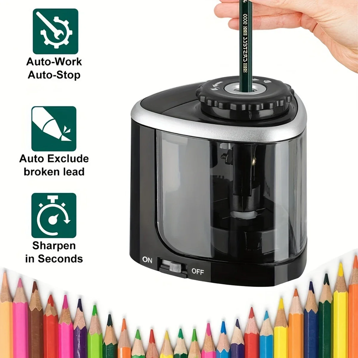 Настольная электрическая точил – обзор и цена Electric Pencil Sharpener Usb
