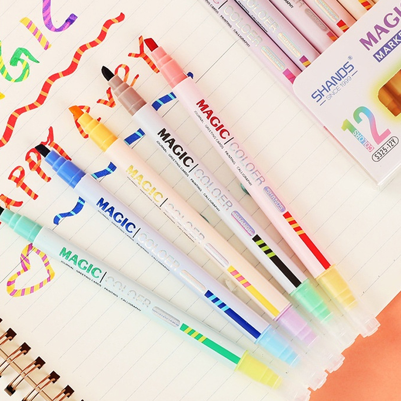 Двусторонний набор волшебных р – обзор и цена Pastel Highlighter Set Double Ended