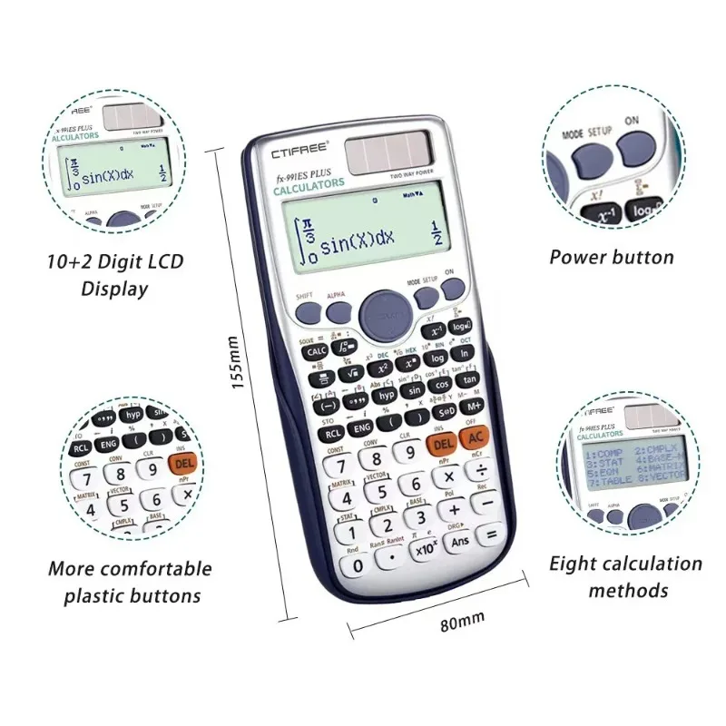 Научный калькулятор с кнопочно – обзор и цена Scientific Calculator For Secondary School