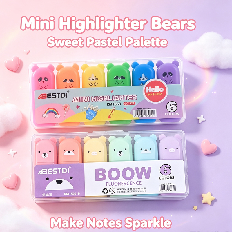 Набор маркеров-выделителей Kaw – обзор и цена Pastel Highlighter Set Double Ended